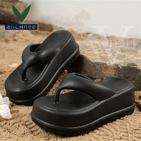 Jual FENTINA Sandal Jepit Wanita Wedges Platform Wanita Karet EVA