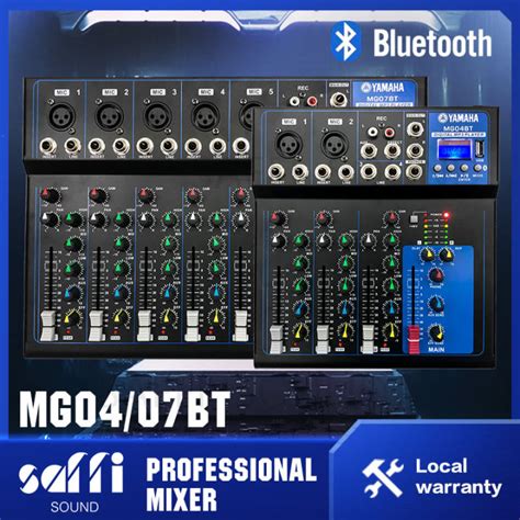 SAFFI SOUND RIWORAL Mg04bt Mg04bt 4 7channel Audio Mixer W Bluetooth