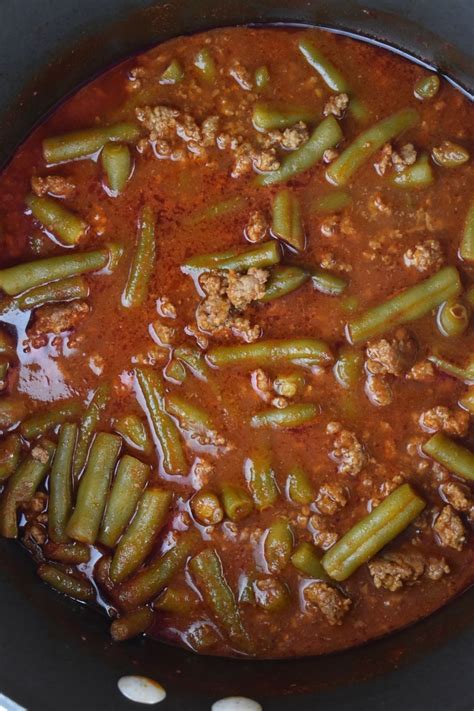 Tasty Green Beans With Ground Beef Recipe These Old Cookbooks Beef