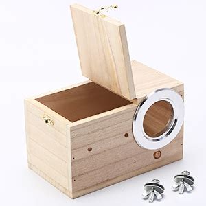 Aleawol Parrot Breeding Box Wood Breeding Box For Birds Budgie Nesting