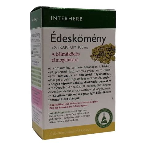 2517 Ft Interherb Napi 1 Édeskömény extraktum 100mg kapszula