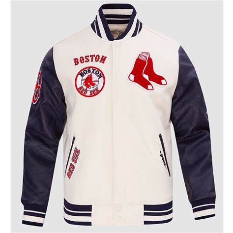 Classic Rib Retro Boston Red Sox Varsity Jacket