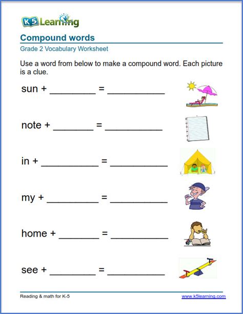 Compound Words For Second Grade