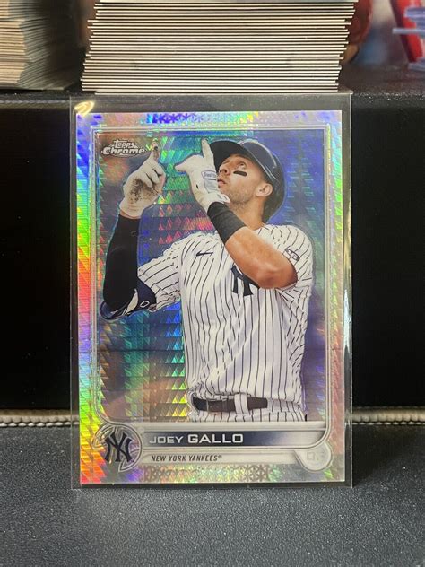 Topps Chrome Base Prism Refractor Joey Gallo New York