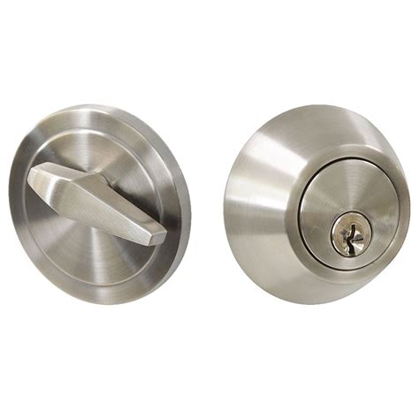 Single Cylinder Deadbolts Keyed Alike, Satin Nickel Finish – Probrico