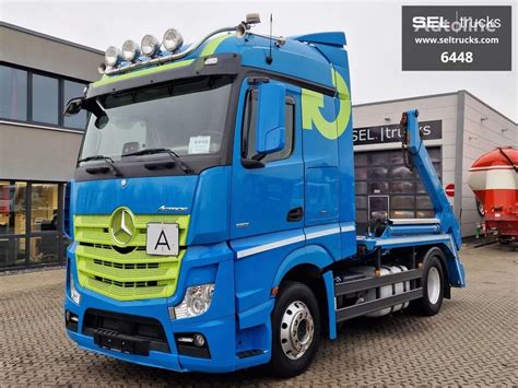 Mercedes Benz Actros 1851 VOITH Retarder Xenon Navi Skip Loader