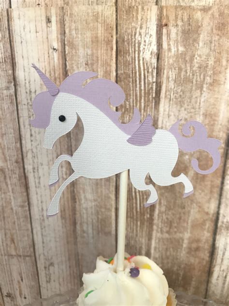 Unicorn Cupcake Toppers Etsy