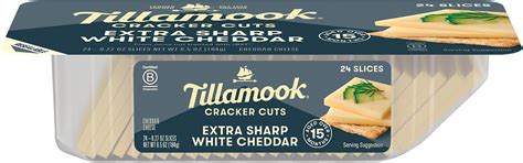 Extra Sharp White Cheddar Cracker Cut Cheese Tillamook