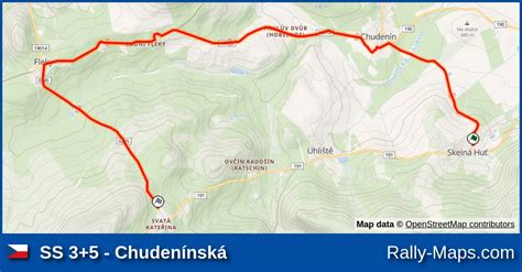 Ss Chuden Nsk Stage Map Historic Vltava Rallye Rally