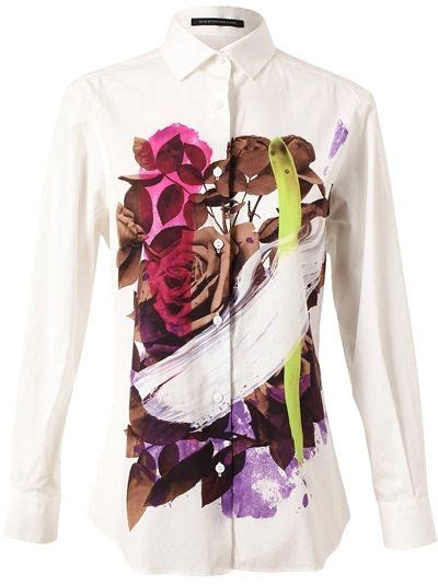 Christopher Kane Floral Shirt Fashion Christopher Kane Flower Print