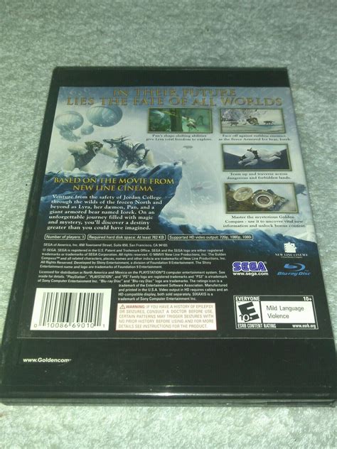 The Golden Compass Playstation 3 Complete W Manual 10086690101 Ebay