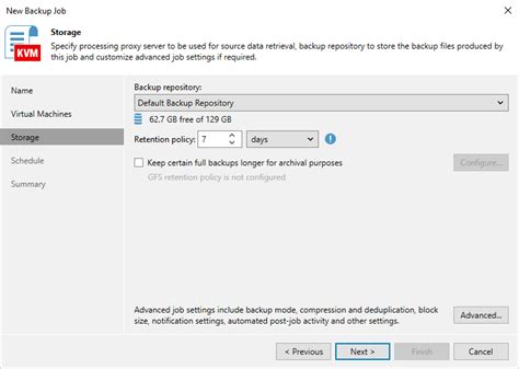 Step 4 Specify Backup Job Settings Veeam Backup For Oracle Linux