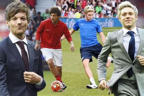 Louis Tomlinson And Niall Horan Get Their Kit On For Soccer Aid After