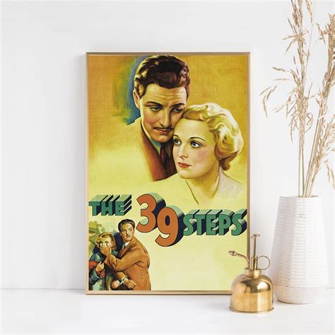 The 39 Steps Movie Poster Silk Poster Wall Decor Home - Etsy