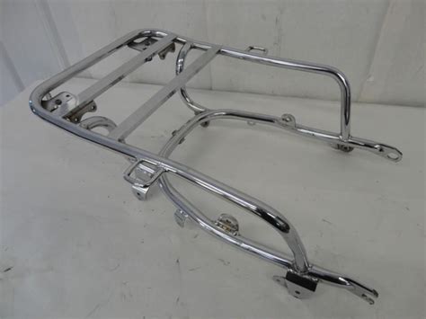 Sell 1980 1983 Honda Goldwing Gl1100 Chrome Rear Luggage Rack W Helmet