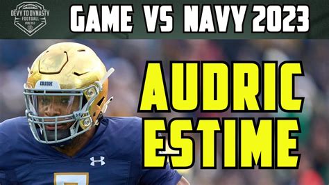 Audric Estime Highlights Vs Navy Notre Dame Football 2023 YouTube