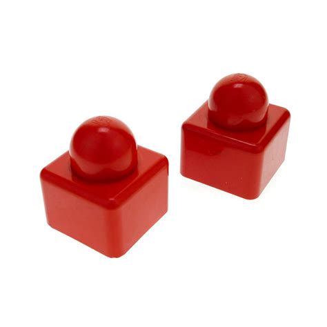 2x Lego Duplo Primo Baustein 1x1 Rot 1 Noppe Baby Set 9003 9009 31000