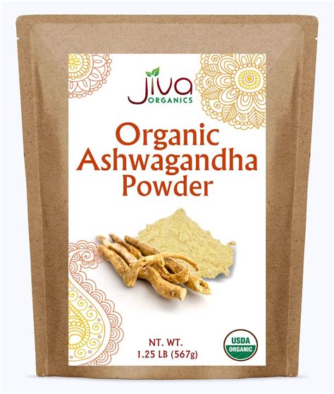 Amazon Jiva Organics Ashwagandha Root Powder 1 25 Pound 20oz