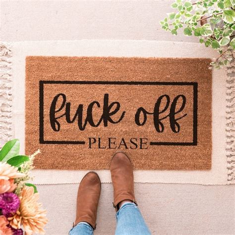 Fuck Off Doormat Etsy