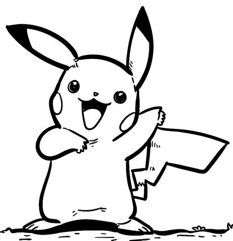 Pikachu Para Colorear Y Pintar Imágenes Para Dibujar Gratis