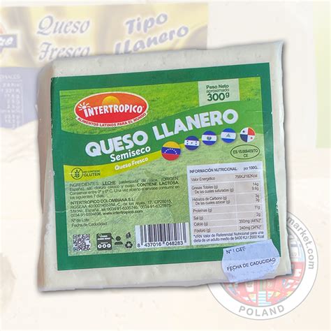 Queso Tipo Llanero X 300gr Latinamerican Market Poland