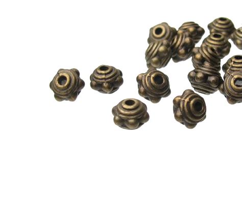 Bronze Toned Bumpy Spacer Beads Mm Approx Pcs My Beads