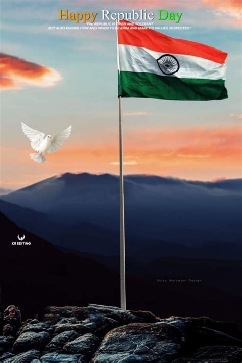 26 January Republic Day Cb Editing Background Tiranga Mypngstock