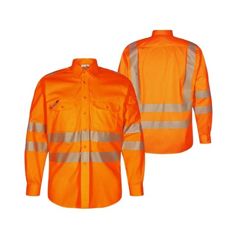 Customized High Visibility Reflective Quick Dry Comfortable Workwear Uniform Hi Vis Work Shirt