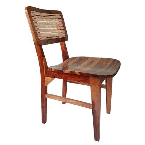 Mid Century Wooden Chandigarh Dining Chair With Cane Rattan At Rs 4599