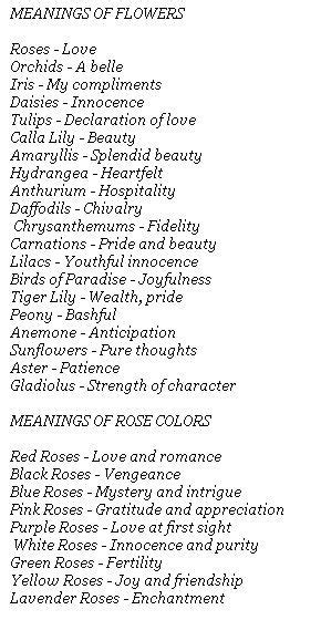 A List Of Flower Meanings Artofit