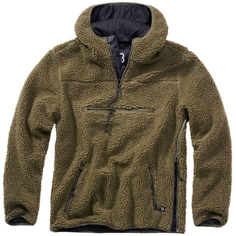 Teddyfleece Pullover Mit Kapuze Oliv 6XL Outdoorfan De Bundeswehr