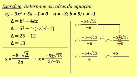 Equação Do 2º Grau Aula 06 Usando A Fórmula De Bháskara Youtube