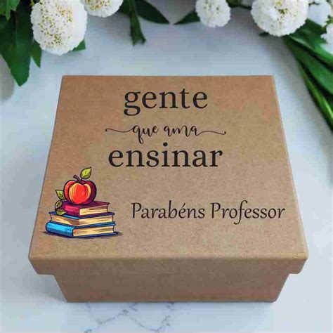 Caixa Mdf Personalizada Para Dia Dos Professores Elo