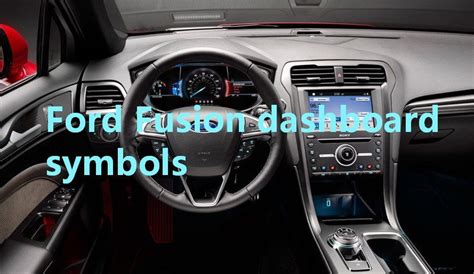 Ford Fusion Dash Symbols