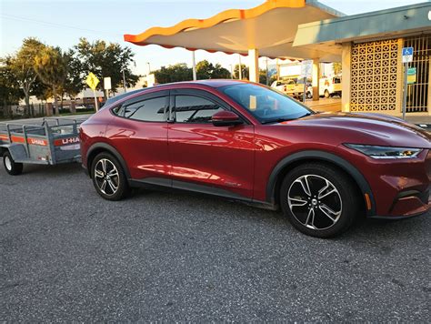 Ford put tow hitch on the Mach E and it can be seen here. | MachEforum