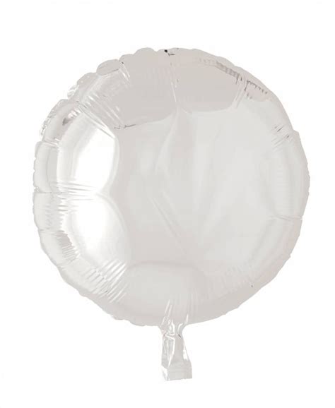 Heliumballon Rund Weiß 46cm leer Partywinkel