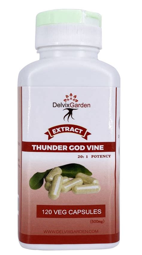 Thunder God Vine Extract Supplement 500mg X 120 Capsules Of Thunder God Vine Root Grown