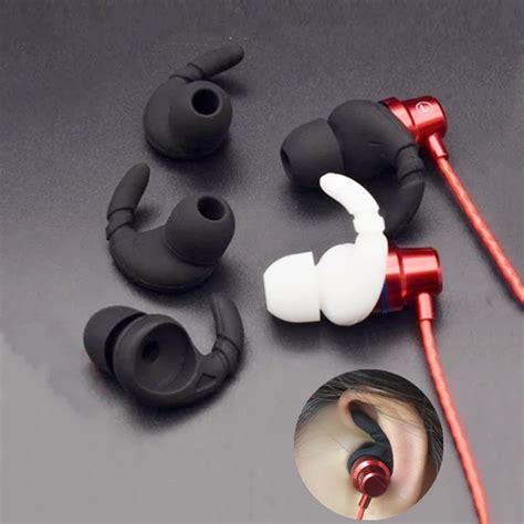 3 Pares De Silicone Esportes Earbud Orelha Ganchos Isolamento De Ru Do