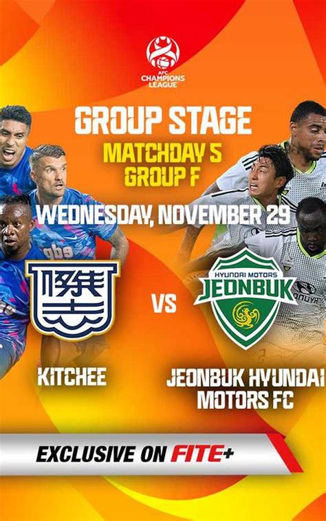 AFC Champions League 2023 24 Kitchee Vs Jeonbuk Hyundai Motors FC