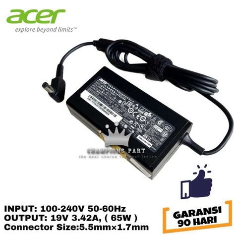 Jual ORIGINAL Adaptor Charger Laptop Acer Aspire E14 E5 475 E5 475g Di