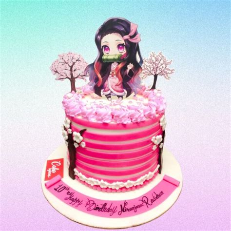 Nezuko Anime Girls Theme Cake - Cake Square Chennai | Cake Shop in Chennai