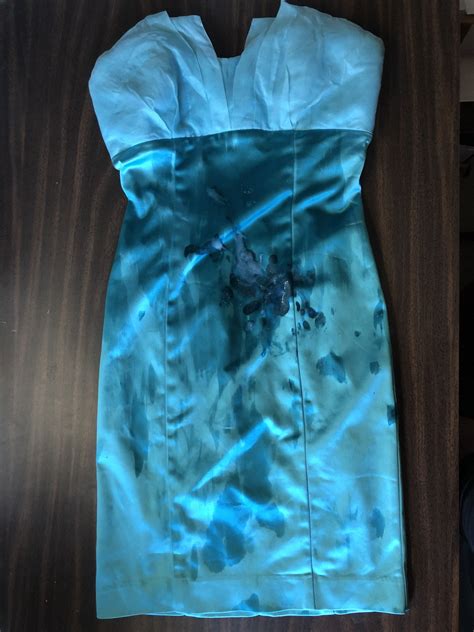 Jizz Stains On Twitter Darcy S Slutty Turquoise Satin Mini Dress Gets