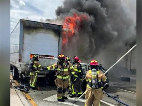 1 Injured In Fiery Tractor Trailer Crash In Hallandale Beach