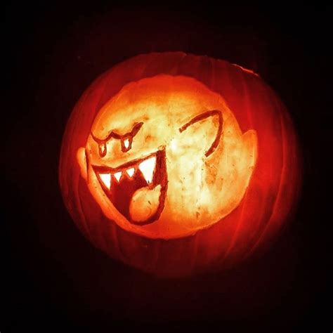 Mario Ghost Pumpkin Carving Patterns