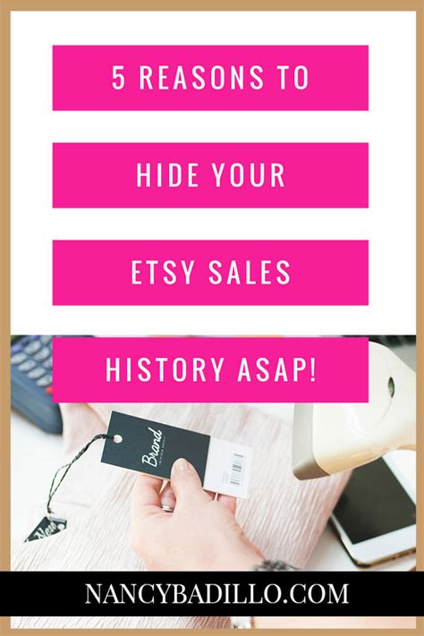 5 Reasons To Hide Your Etsy Sales History Asap Nancy Badillo