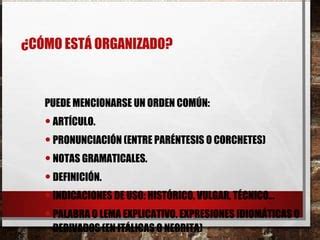 Diccionario Bilingue Ppt PPT