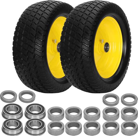 Amazon Upgrade X Flat Free Lawn Mower Tires And Wheels