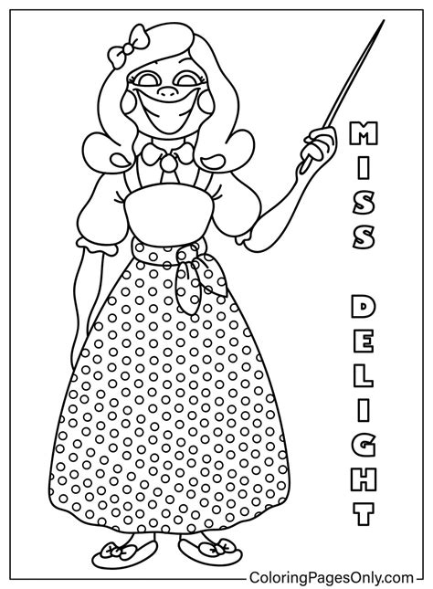 Desenhos Para Colorir De Miss Delight Desenhos Para Colorir Gratuitos Para Impressão