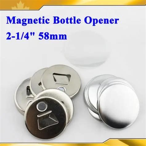 58mm 2 1 4 Magnetic Bottle Opener Parts 100set Supplies For Pro Button Maker Button And Badge