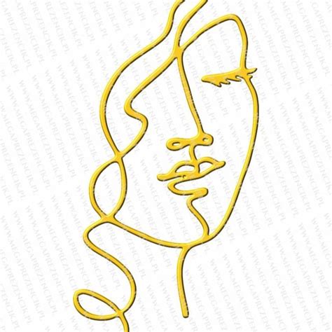 Topper Linear Face Of A Woman One Line Profile Of A Woman Line Art